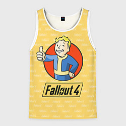 Майка-безрукавка мужская Fallout 4: Pip-Boy, цвет: 3D-белый