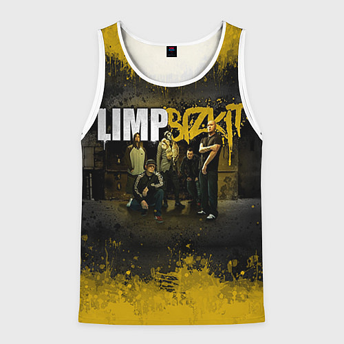 Мужская майка без рукавов Limp Bizkit: Gold Street / 3D-Белый – фото 1