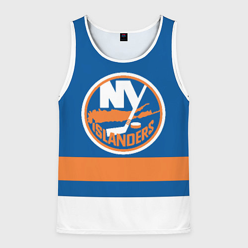 Мужская майка без рукавов New York Islanders / 3D-Белый – фото 1