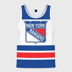 Майка-безрукавка мужская New York Rangers, цвет: 3D-белый