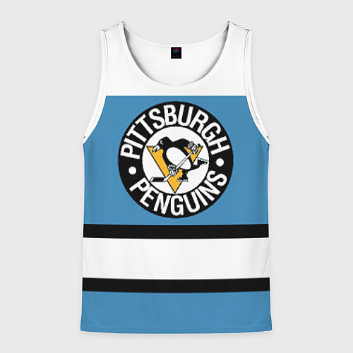 Мужская майка без рукавов Pittsburgh Penguins: White / 3D-Белый – фото 1