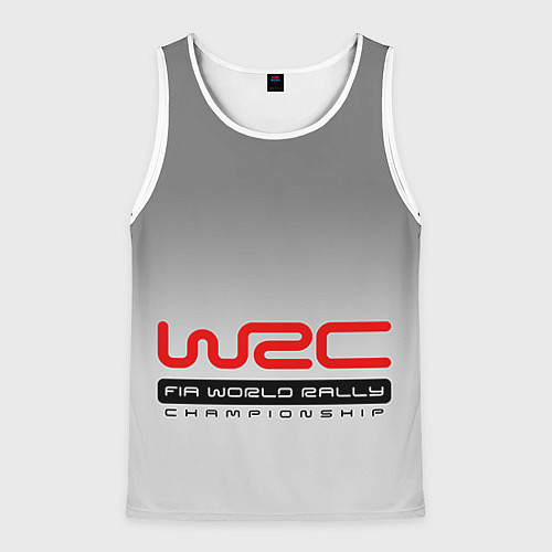 Мужская майка без рукавов WRC / 3D-Белый – фото 1