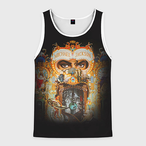 Мужская майка без рукавов Michael Jackson Show / 3D-Белый – фото 1