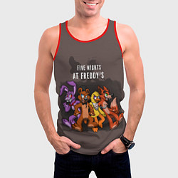 Майка-безрукавка мужская Five Nights At Freddy's, цвет: 3D-красный — фото 2