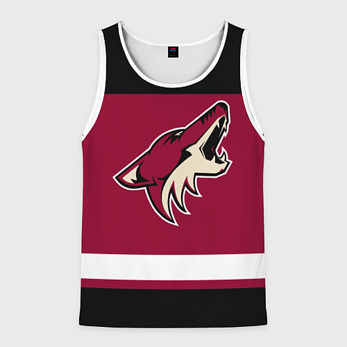 Мужская майка без рукавов Arizona Coyotes / 3D-Белый – фото 1