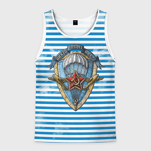 Мужская майка без рукавов ВДВ / 3D-Белый – фото 1