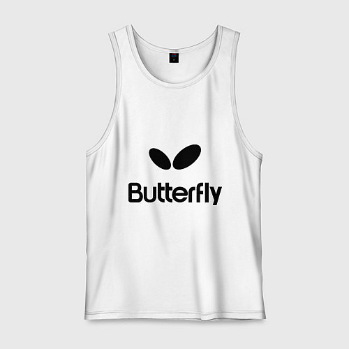 Мужская майка Butterfly Logo / Белый – фото 1