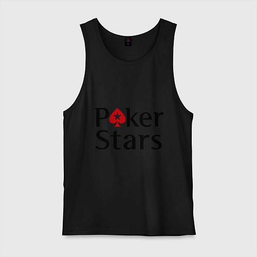 Мужская майка Poker Stars / Черный – фото 1