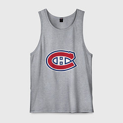 Майка мужская хлопок Montreal Canadiens, цвет: меланж