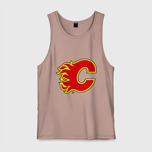 Мужская майка Calgary Flames / Пыльно-розовый – фото 1