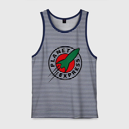 Мужская майка Planet Express / Синяя тельняшка – фото 1