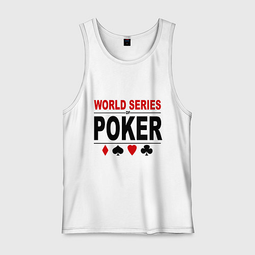 Мужская майка World series of poker / Белый – фото 1