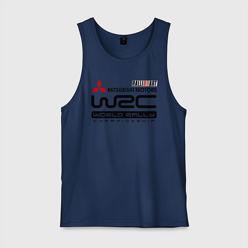Мужская майка Mitsubishi wrc / Тёмно-синий – фото 1