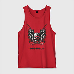 Майка мужская хлопок Expendables: Choose tour weapon, цвет: красный