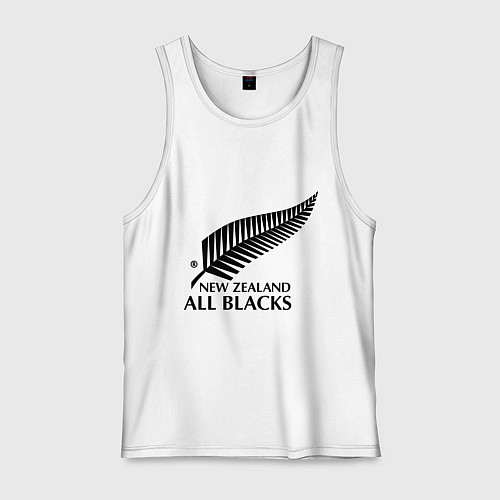 Мужская майка New Zeland: All blacks / Белый – фото 1