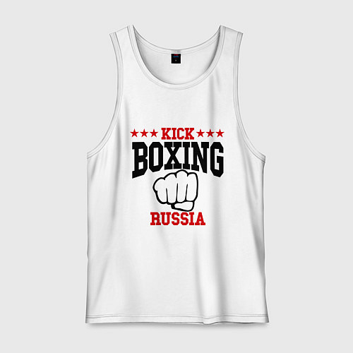 Мужская майка Kickboxing Russia / Белый – фото 1