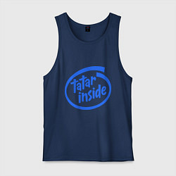 Майка мужская хлопок Tatar inside, цвет: тёмно-синий