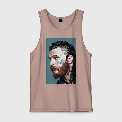 Мужская майка Том Харди Ван Гога / Пыльно-розовый – фото 1