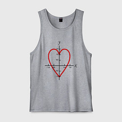 Мужская майка Формула любви математическая 2