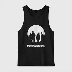 Майка мужская хлопок Imagine Dragons, цвет: черный