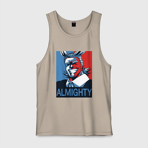 Мужская майка Моя геройская академия / Миндальный – фото 1