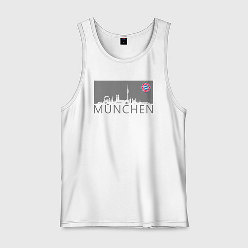 Мужская майка Bayern Munchen - Munchen City grey 2022 / Белый – фото 1