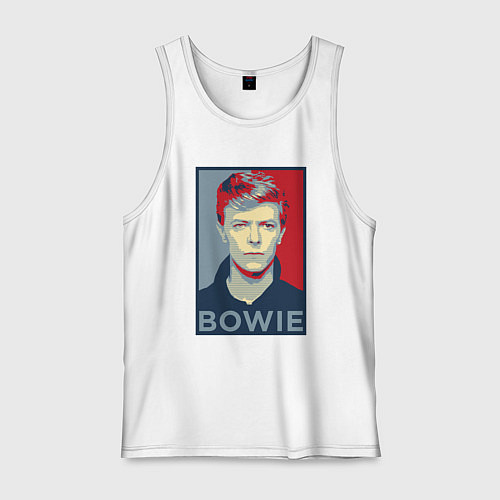 Мужская майка Bowie Poster / Белый – фото 1