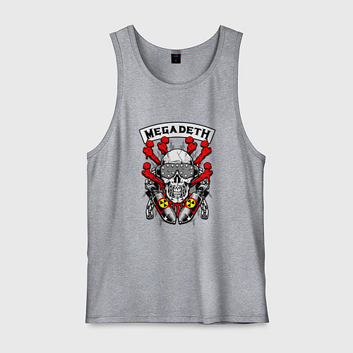 Мужская майка Megadeth Rocker / Меланж – фото 1