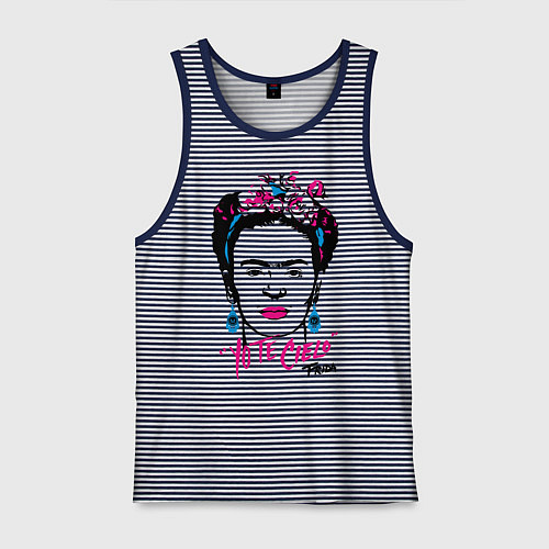 Мужская майка Фрида Кало / Синяя тельняшка – фото 1