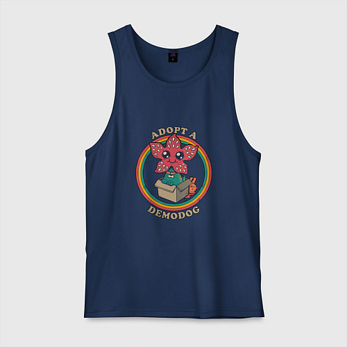 Мужская майка Adopt a Demodog / Тёмно-синий – фото 1