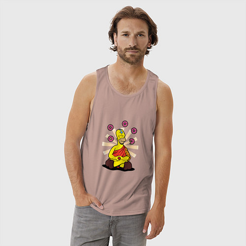 Мужская майка Homer Relax / Пыльно-розовый – фото 3