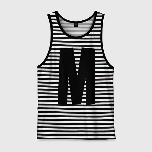 Мужская майка Мы(М) / Черная тельняшка – фото 1