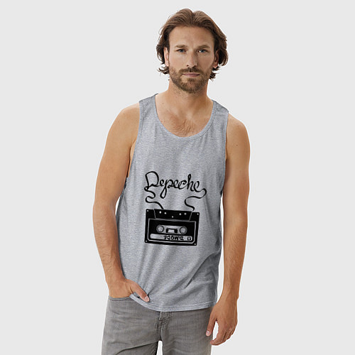 Мужская майка Depeche Mode: Tape / Меланж – фото 3
