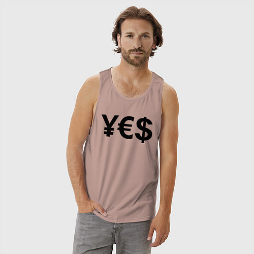 Мужская майка YE$ / Пыльно-розовый – фото 3