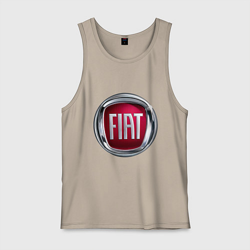 Мужская майка FIAT logo / Миндальный – фото 1