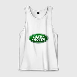 Майка мужская хлопок Logo Land Rover, цвет: белый