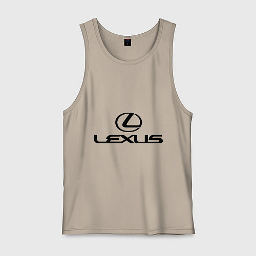 Мужская майка Lexus logo / Миндальный – фото 1