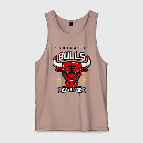 Мужская майка Chicago Bulls est. 1966 / Пыльно-розовый – фото 1