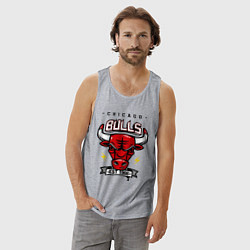 Майка мужская хлопок Chicago Bulls est. 1966, цвет: меланж — фото 2