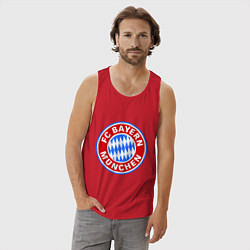 Майка мужская хлопок Bayern Munchen FC, цвет: красный — фото 2