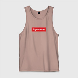 Майка мужская хлопок Suprememe, цвет: пыльно-розовый
