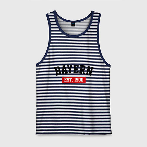 Мужская майка FC Bayern Est. 1900 / Синяя тельняшка – фото 1