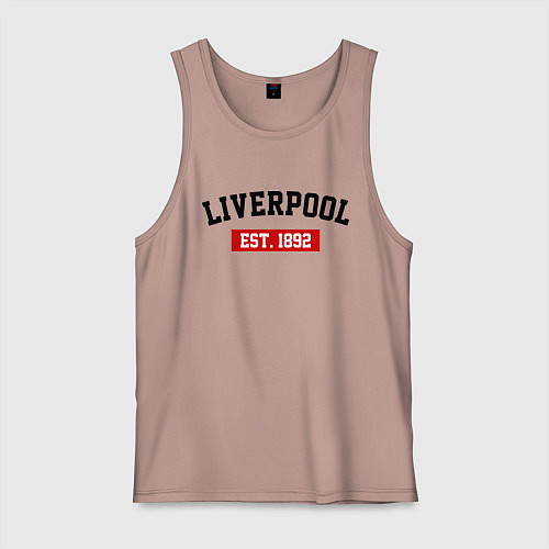 Мужская майка FC Liverpool Est. 1892 / Пыльно-розовый – фото 1