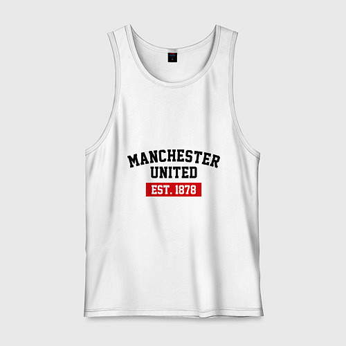 Мужская майка FC Manchester United Est. 1878 / Белый – фото 1