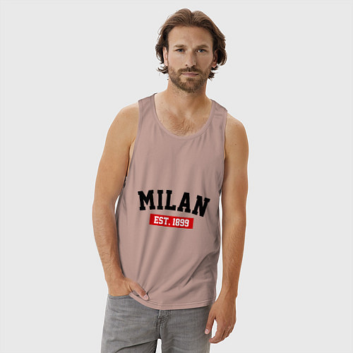 Мужская майка FC Milan Est. 1899 / Пыльно-розовый – фото 3