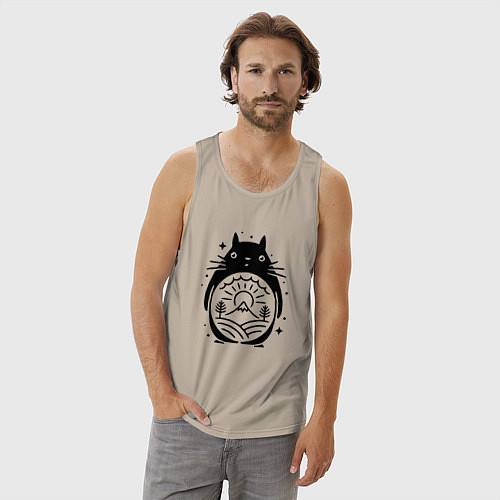 Мужская майка Мой сосед Тоторо / Миндальный – фото 3