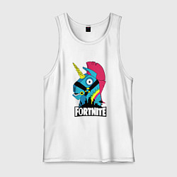 Майка мужская хлопок Fortnite Unicorn, цвет: белый