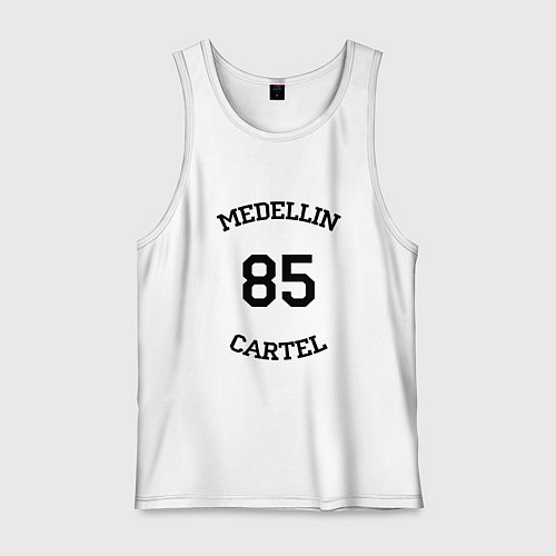 Мужская майка Medellin Cartel 85 / Белый – фото 1