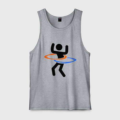 Мужская майка Portal Рoops / Меланж – фото 1