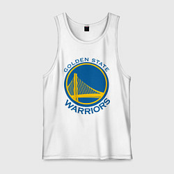 Майка мужская хлопок Golden state Warriors, цвет: белый